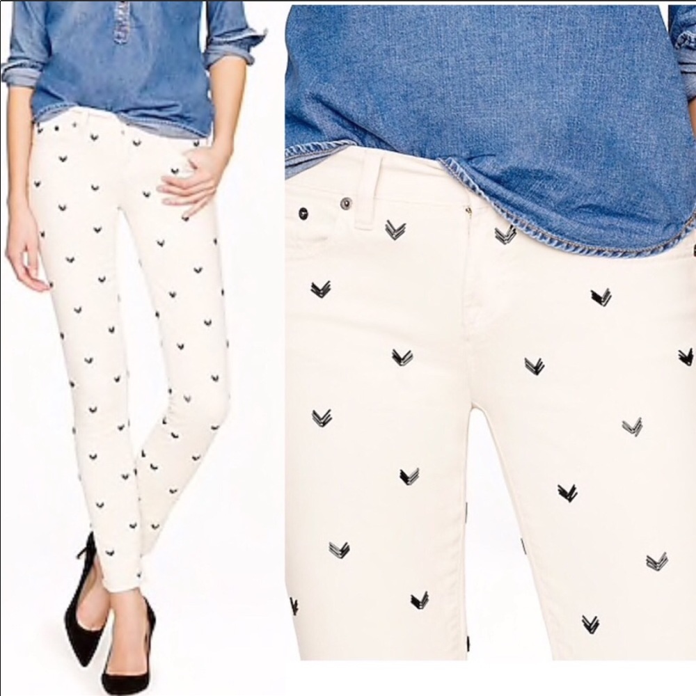 J.Crew Collection Chevron Beaded Jeans
